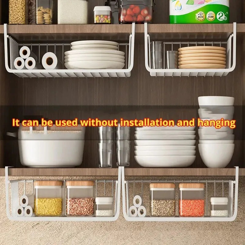 Hanging Kitchen Cabinet Storage Rack