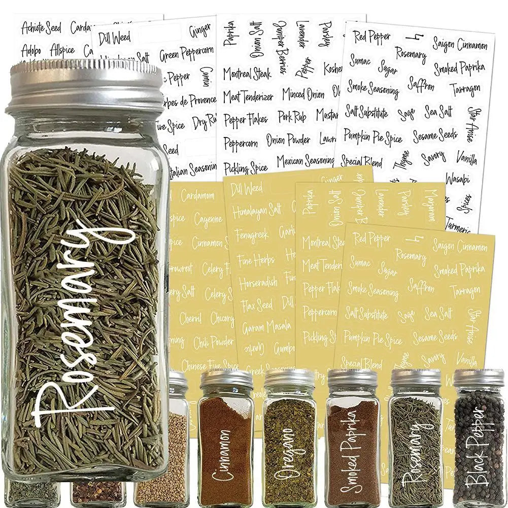 Clear Stickers For Spice Jars